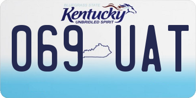 KY license plate 069UAT
