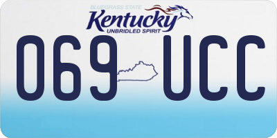 KY license plate 069UCC