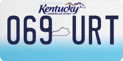 KY license plate 069URT