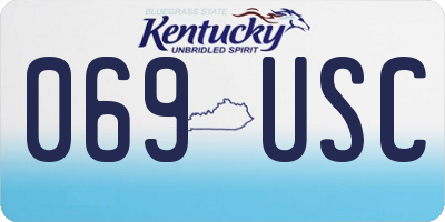 KY license plate 069USC