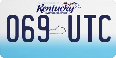 KY license plate 069UTC