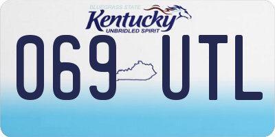 KY license plate 069UTL