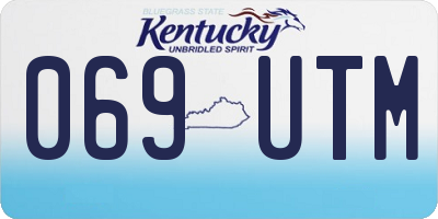 KY license plate 069UTM