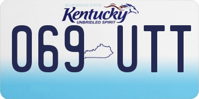 KY license plate 069UTT