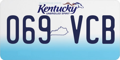 KY license plate 069VCB