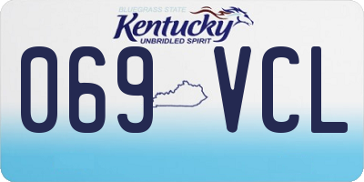 KY license plate 069VCL