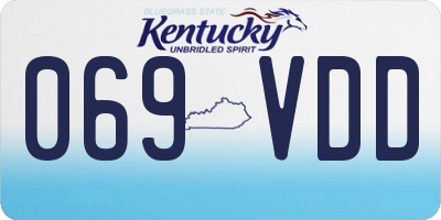 KY license plate 069VDD