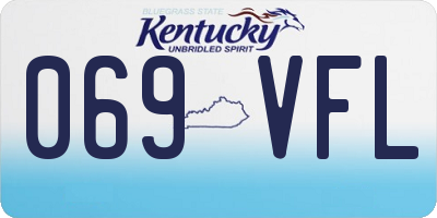 KY license plate 069VFL