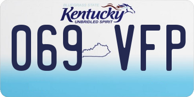 KY license plate 069VFP