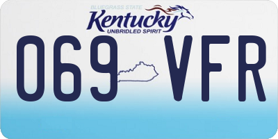 KY license plate 069VFR