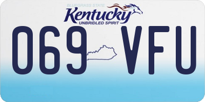 KY license plate 069VFU