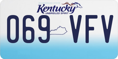 KY license plate 069VFV