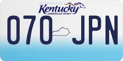 KY license plate 070JPN