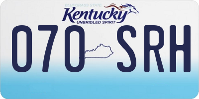 KY license plate 070SRH