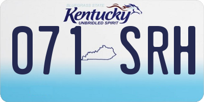 KY license plate 071SRH
