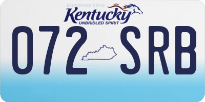 KY license plate 072SRB