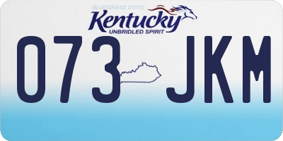 KY license plate 073JKM