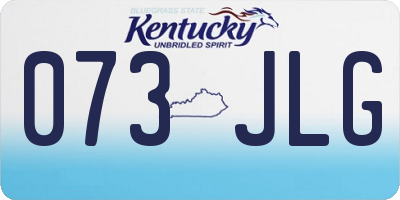 KY license plate 073JLG