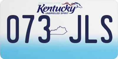 KY license plate 073JLS