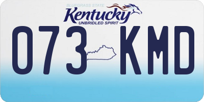 KY license plate 073KMD