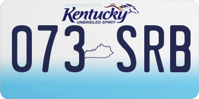 KY license plate 073SRB