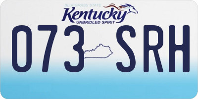 KY license plate 073SRH
