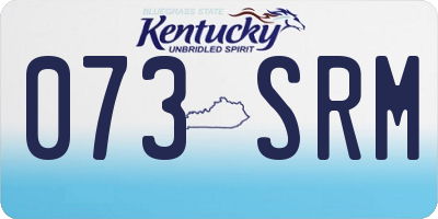 KY license plate 073SRM