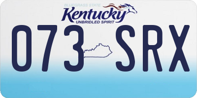 KY license plate 073SRX