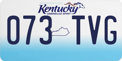 KY license plate 073TVG