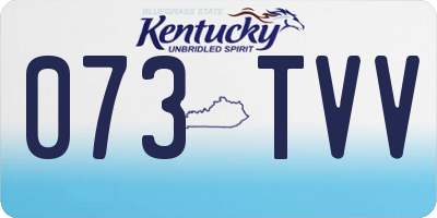 KY license plate 073TVV