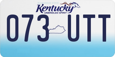KY license plate 073UTT
