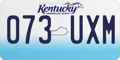 KY license plate 073UXM