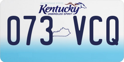 KY license plate 073VCQ