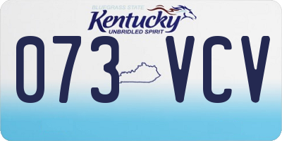 KY license plate 073VCV