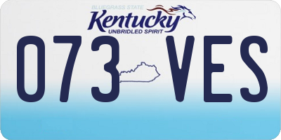 KY license plate 073VES