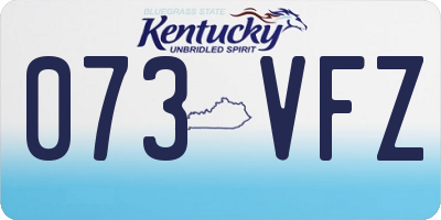 KY license plate 073VFZ