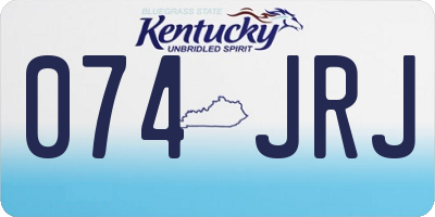 KY license plate 074JRJ