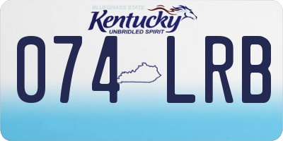 KY license plate 074LRB