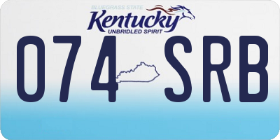 KY license plate 074SRB