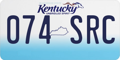KY license plate 074SRC
