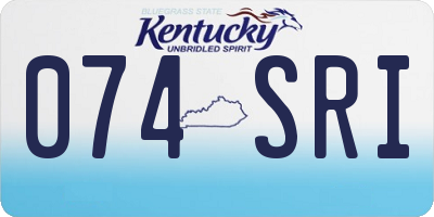 KY license plate 074SRI