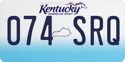 KY license plate 074SRQ