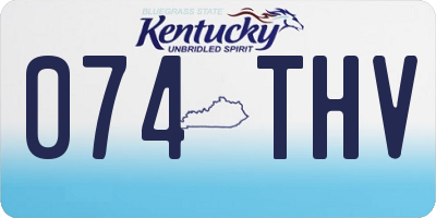 KY license plate 074THV