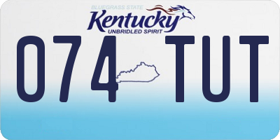 KY license plate 074TUT