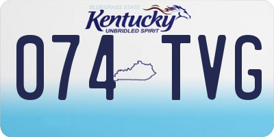 KY license plate 074TVG
