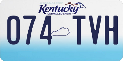 KY license plate 074TVH