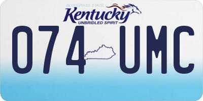 KY license plate 074UMC