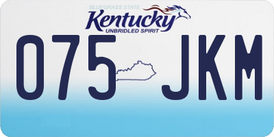 KY license plate 075JKM