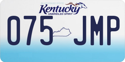 KY license plate 075JMP