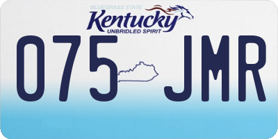 KY license plate 075JMR